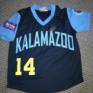 Kalamazoo Growlers Baseball Jersey Youth Small #14